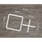Ekena Millwork Medium Burnett Decorative Fretwork Wall Panels in Architectural PVC, 28 7/8"W x 15 3/8"H x 3/8"T WALP16X16BUR - alternate 6